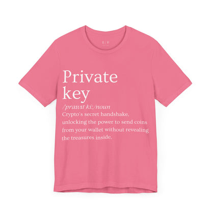 Private key Funny Crypto Definition Premium Tshirt