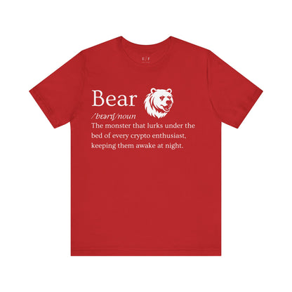 Bear Funny Crypto Definition Premium Tshirt