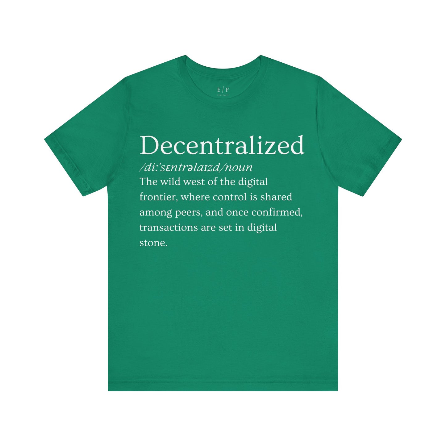 Decentralized Funny Crypto Definition Premium Tshirt