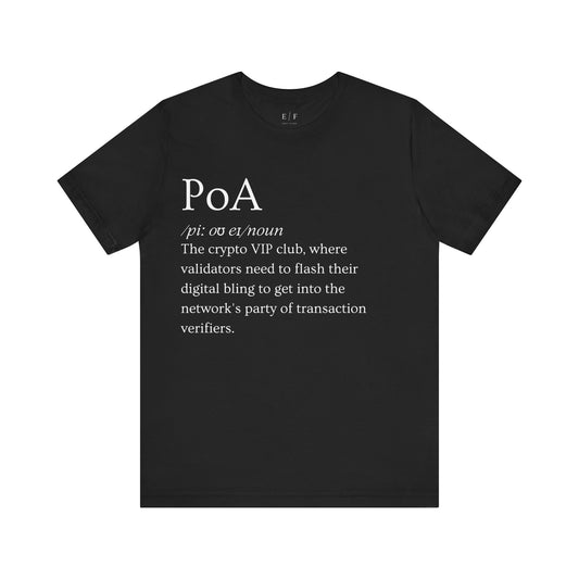 PoA Funny Crypto Definition Premium Tshirt