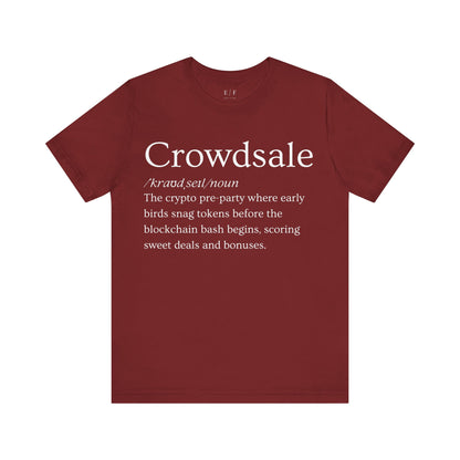 Crowdsale Funny Crypto Definition Premium Tshirt