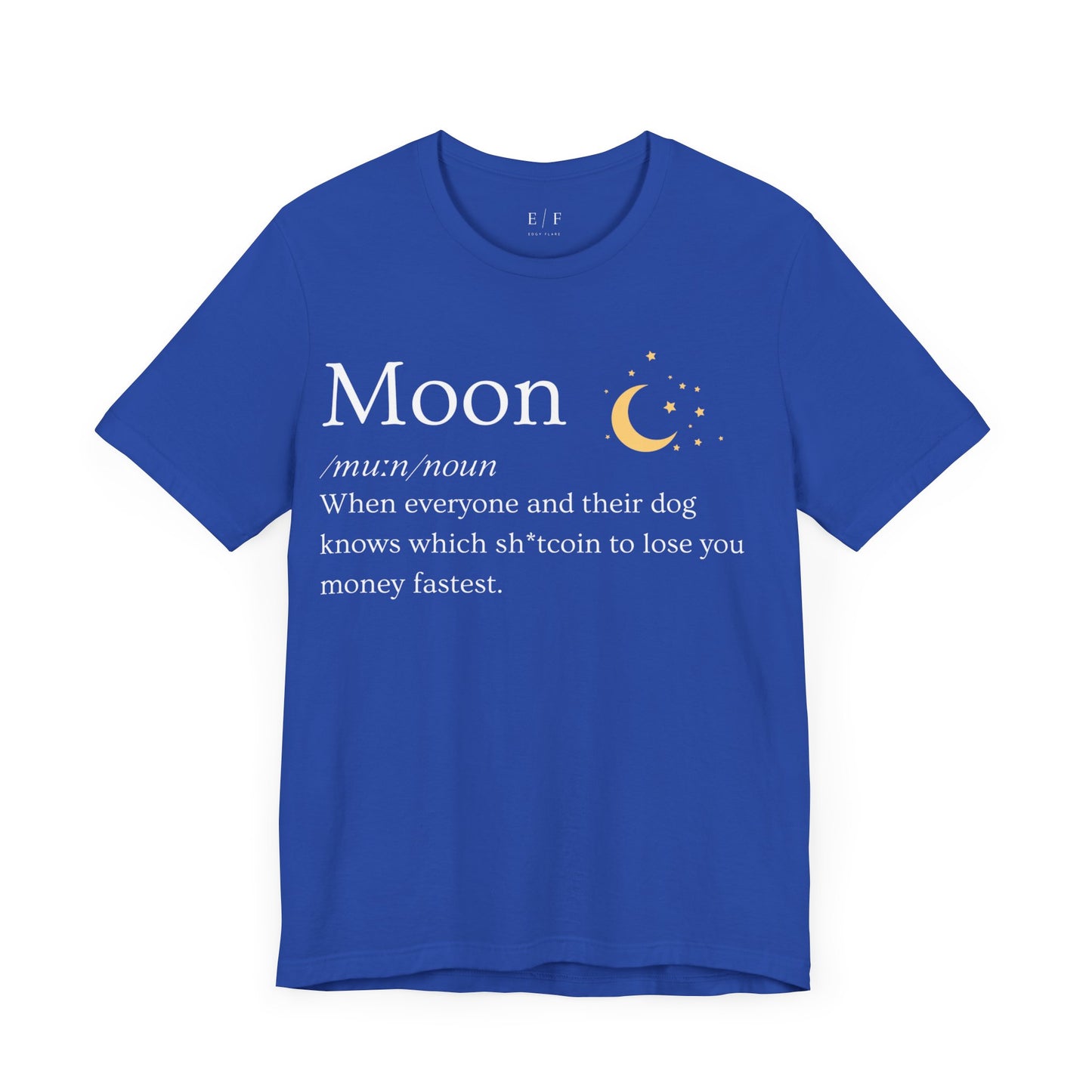 Moon Funny Crypto Definition Premium Tshirt