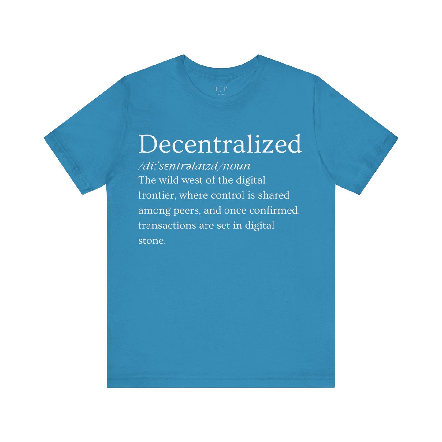 Decentralized Funny Crypto Definition Premium Tshirt