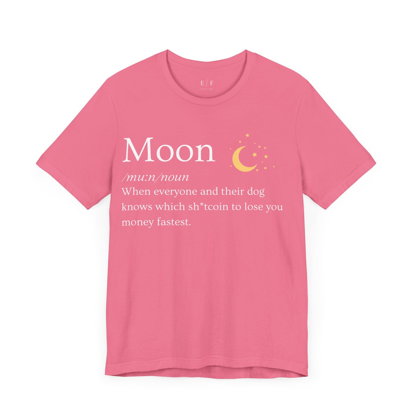 Moon Funny Crypto Definition Premium Tshirt