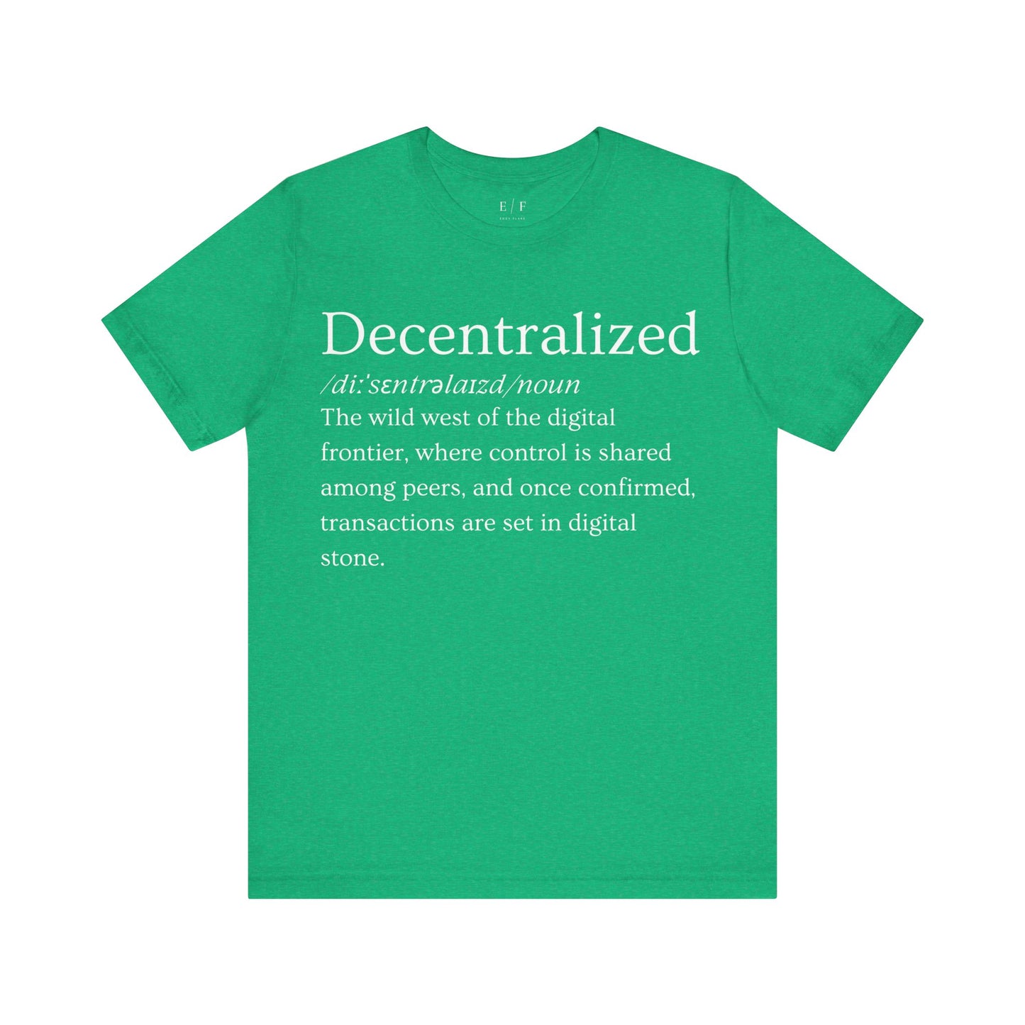 Decentralized Funny Crypto Definition Premium Tshirt