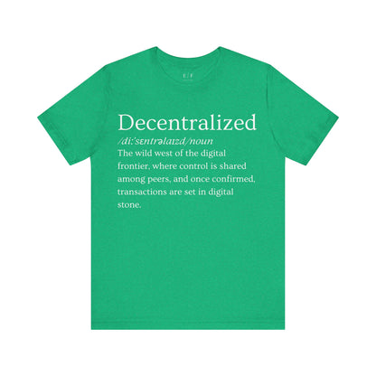 Decentralized Funny Crypto Definition Premium Tshirt