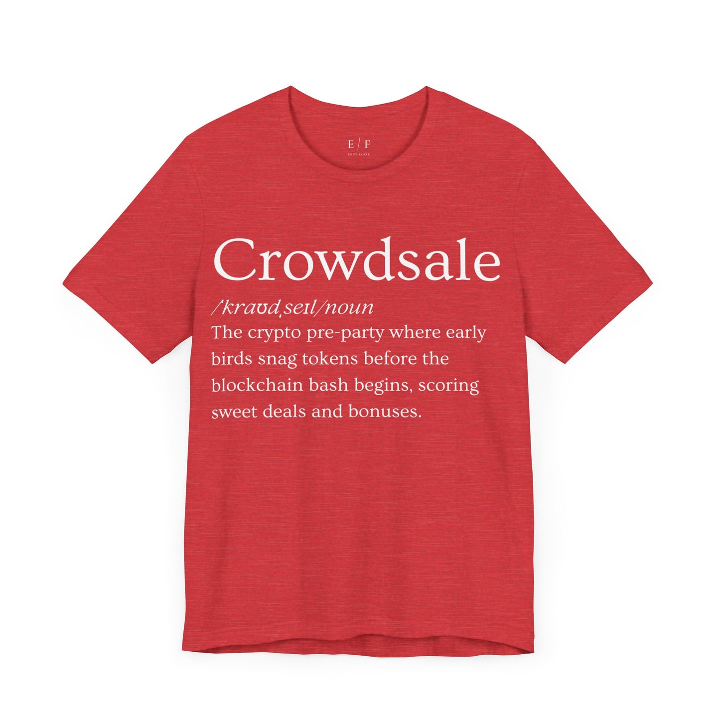 Crowdsale Funny Crypto Definition Premium Tshirt