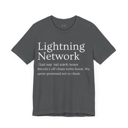 Lightning Network Funny Crypto Definition Premium Tshirt