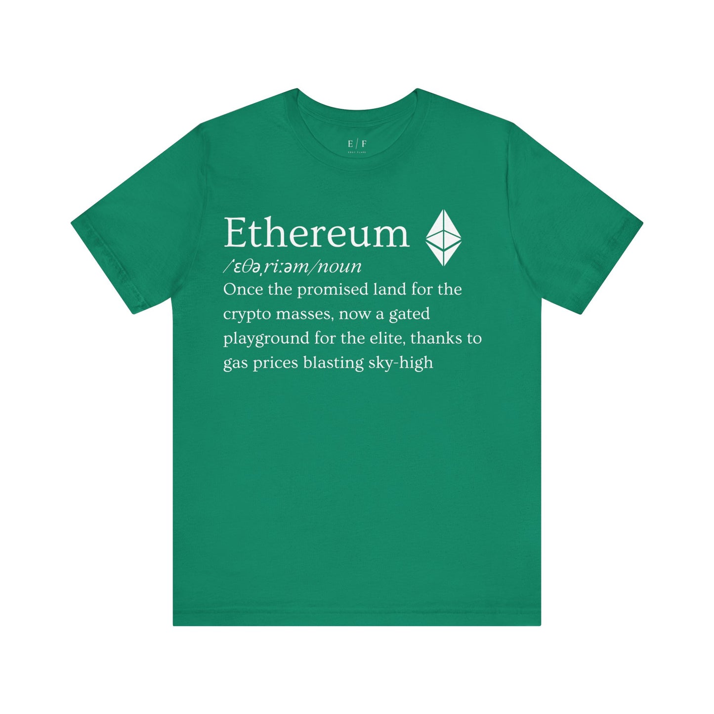 Ethereum Funny Crypto Definition Premium Tshirt