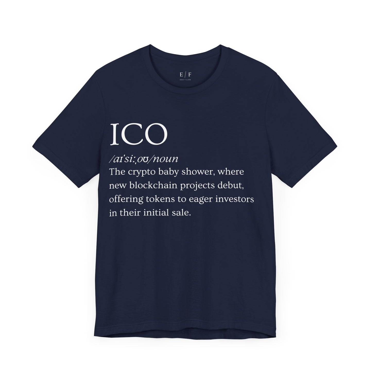 ICO Funny Crypto Definition Premium Tshirt