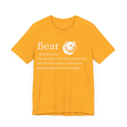 Bear Funny Crypto Definition Premium Tshirt