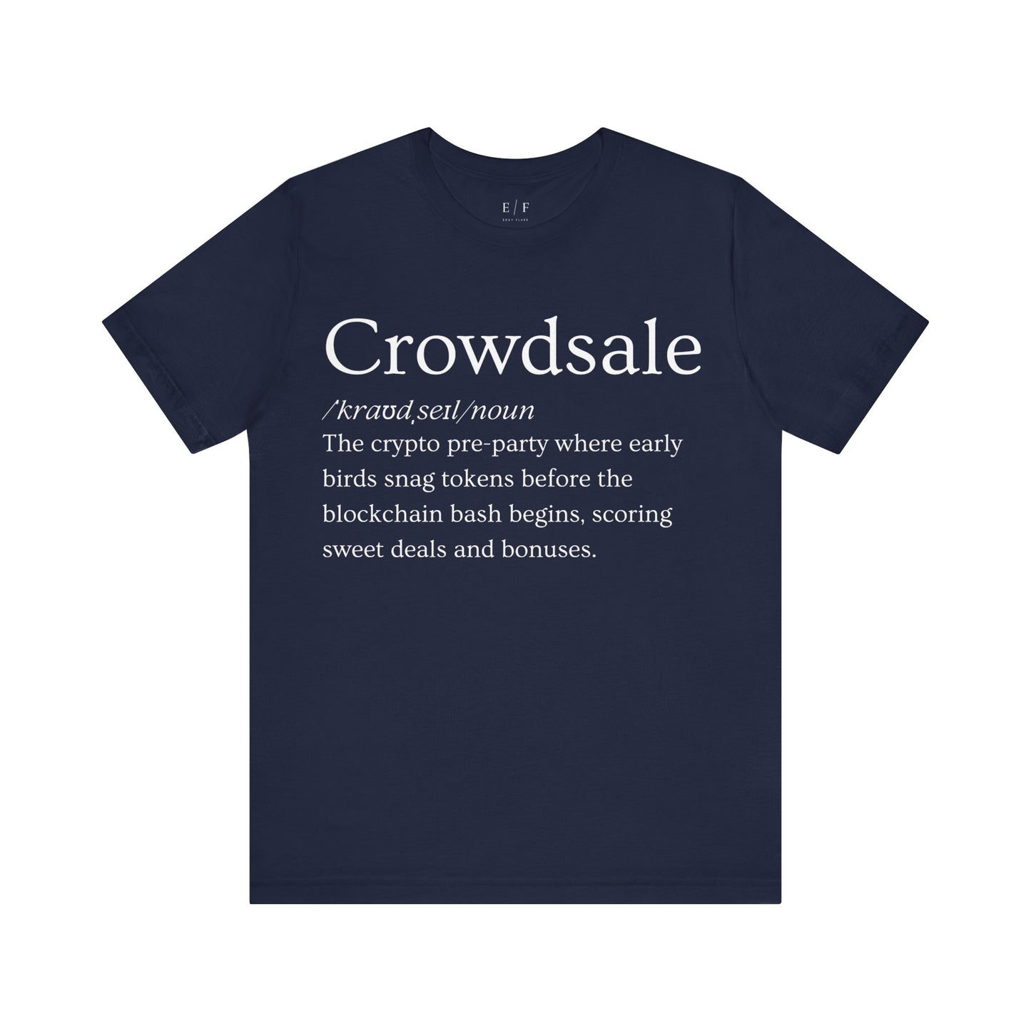 Crowdsale Funny Crypto Definition Premium Tshirt