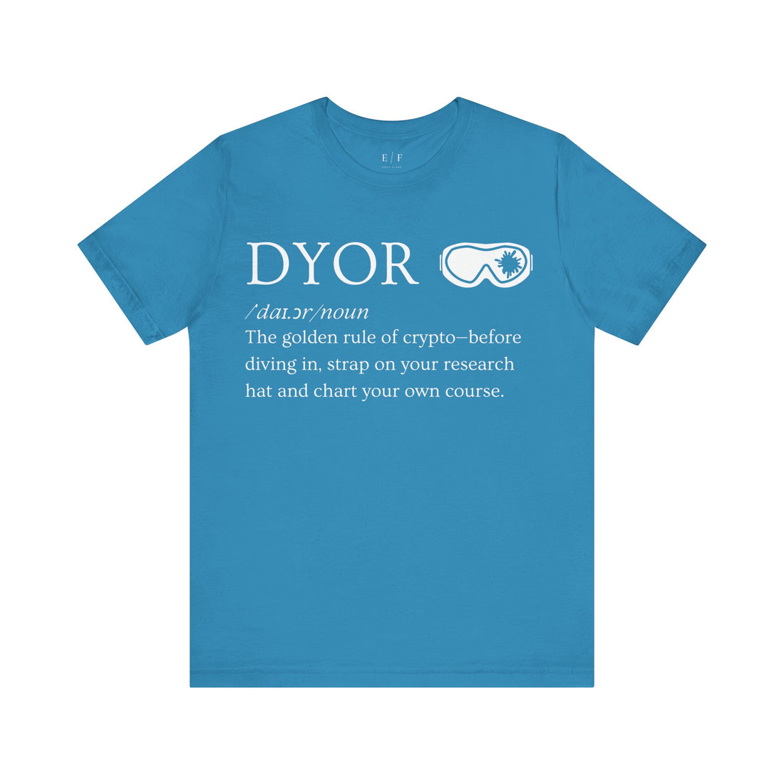 DYOR Funny Crypto Definition Premium Tshirt