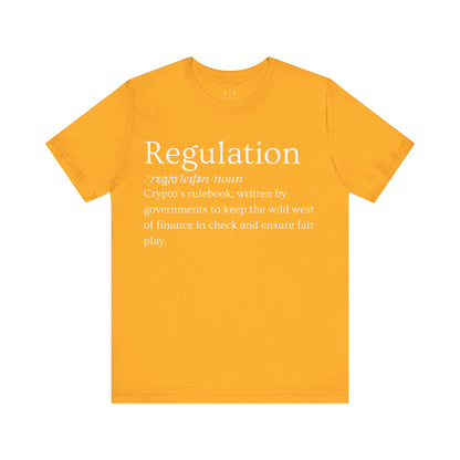 Regulation Funny Crypto Definition Premium Tshirt