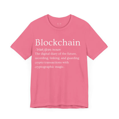 Blockchain Funny Crypto Definition Premium Tshirt