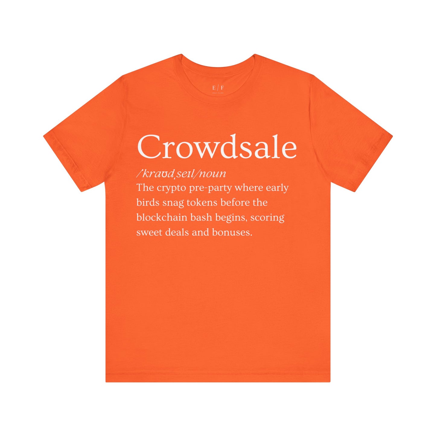 Crowdsale Funny Crypto Definition Premium Tshirt