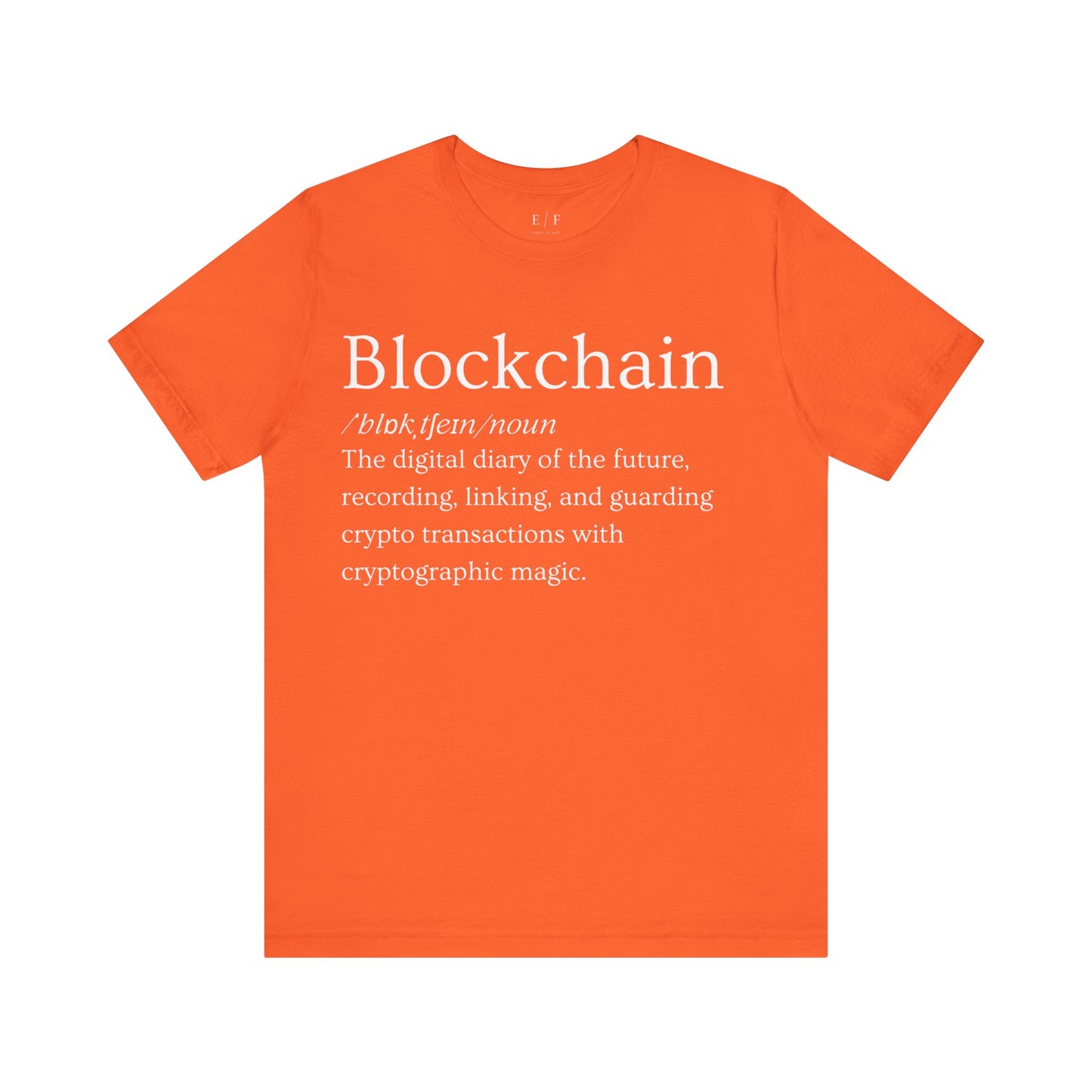 Blockchain Funny Crypto Definition Premium Tshirt