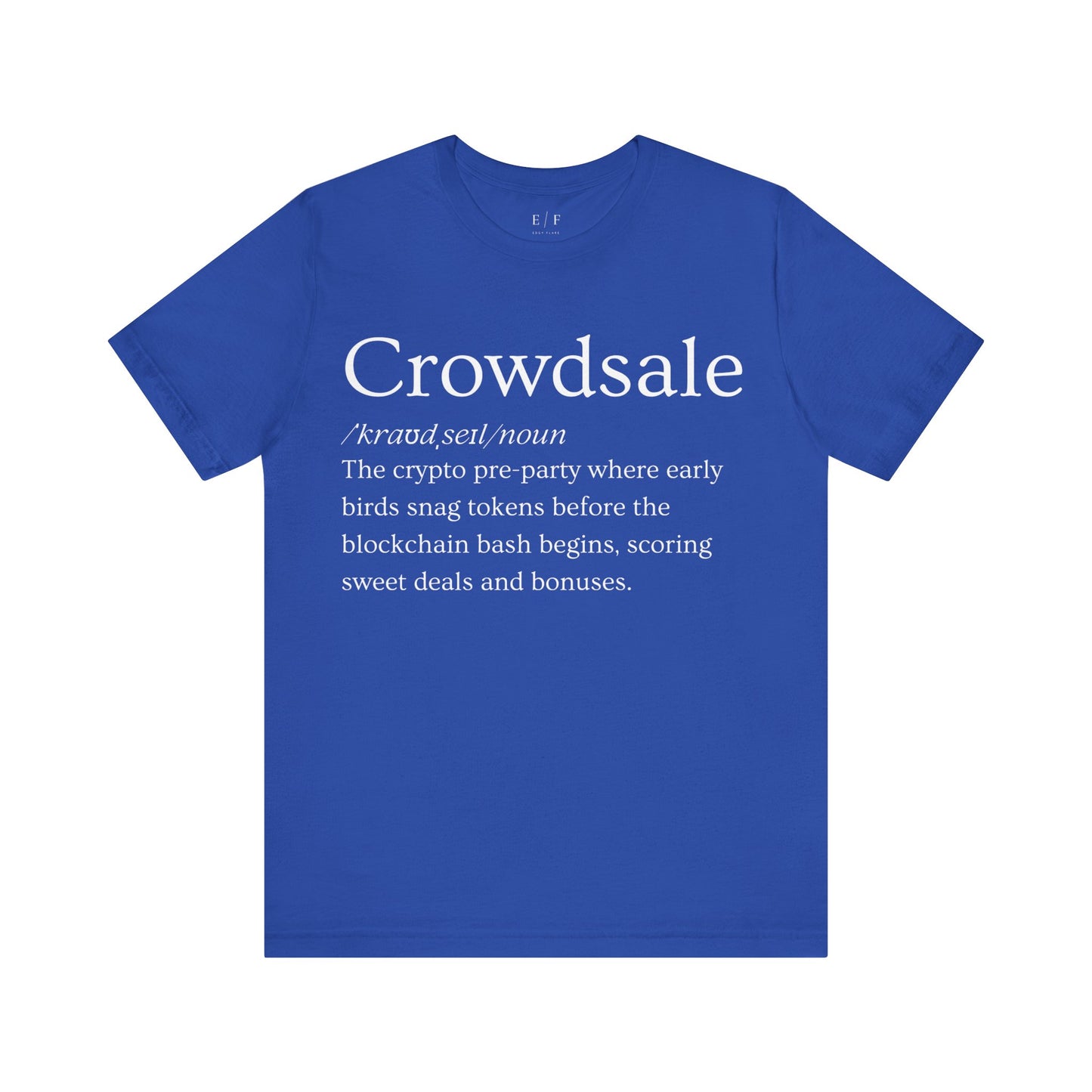 Crowdsale Funny Crypto Definition Premium Tshirt