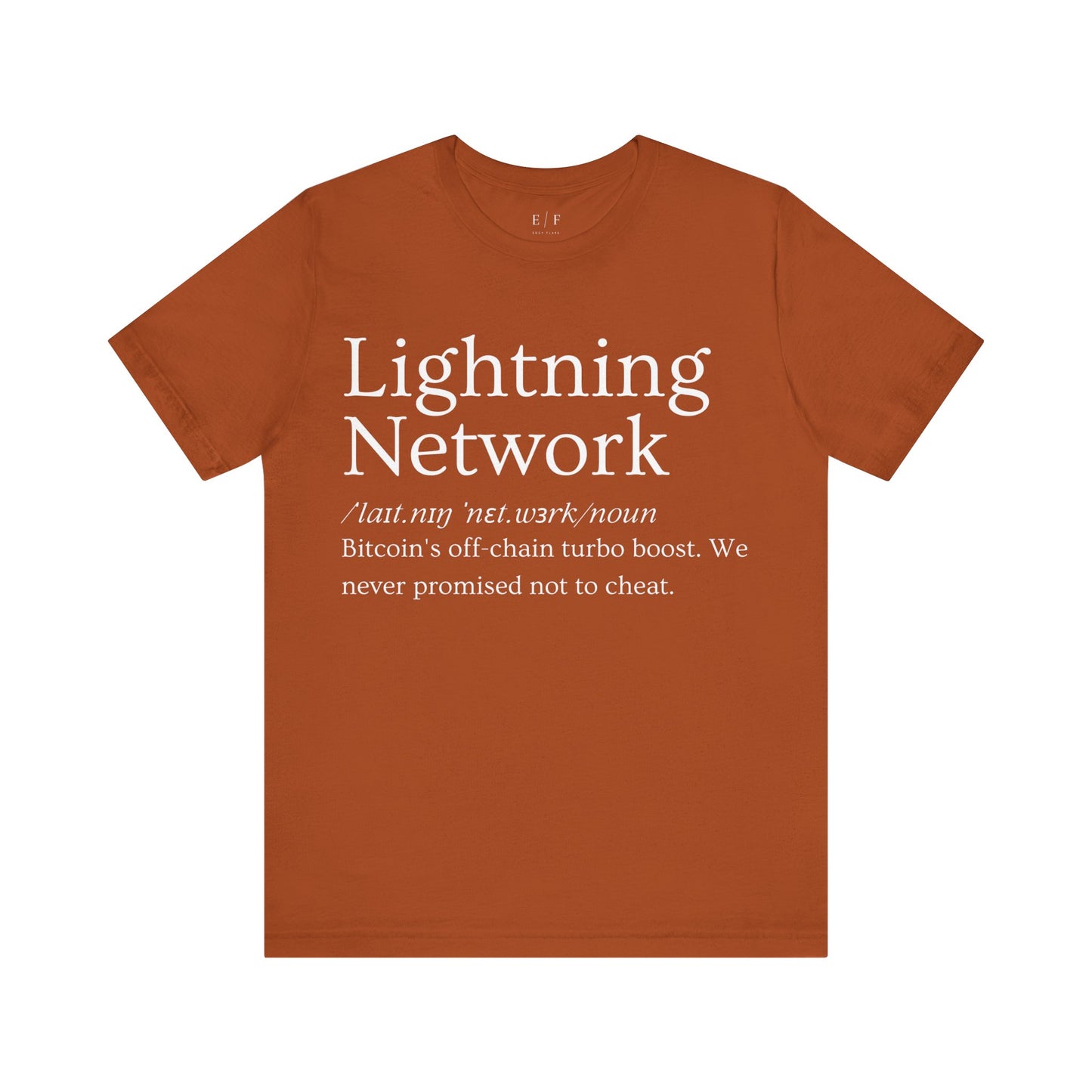 Lightning Network Funny Crypto Definition Premium Tshirt