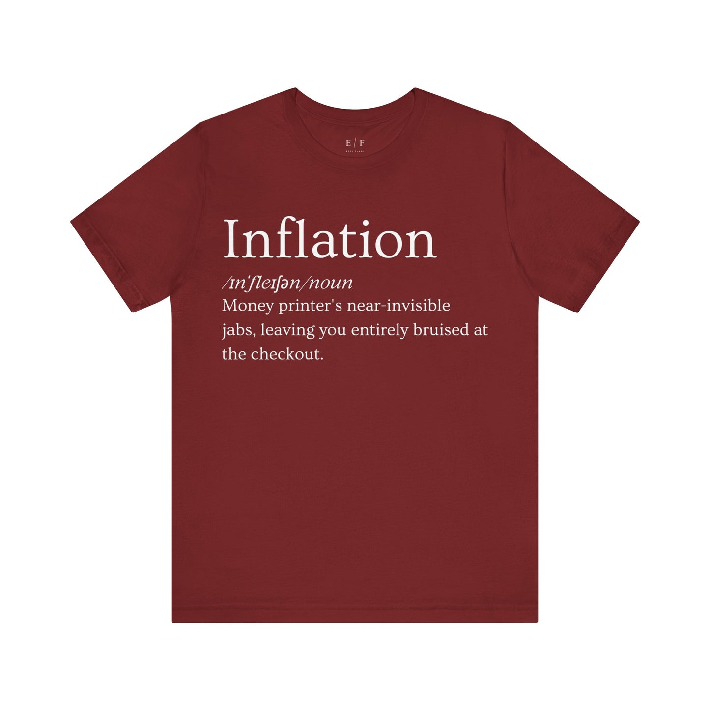 Inflation Funny Crypto Definition Premium Tshirt