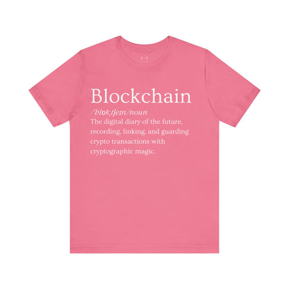 Blockchain Funny Crypto Definition Premium Tshirt