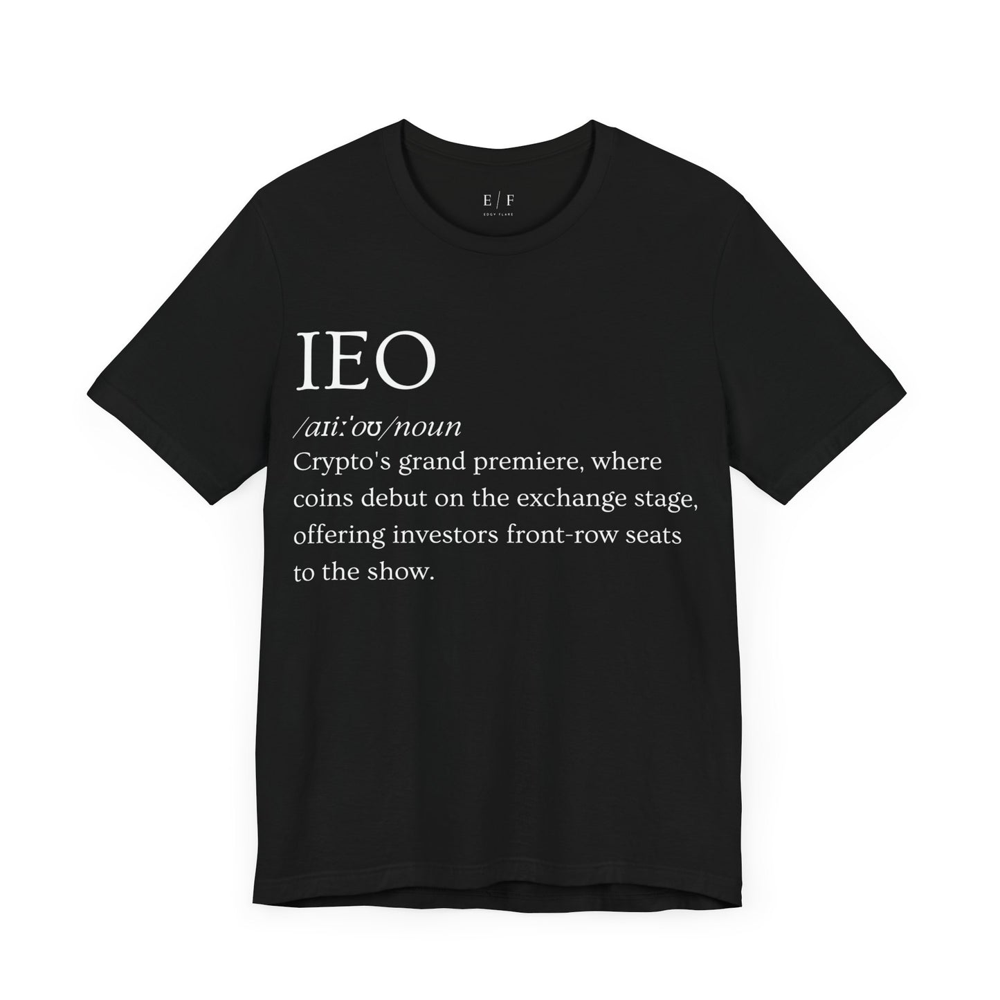 IEO Funny Crypto Definition Premium Tshirt