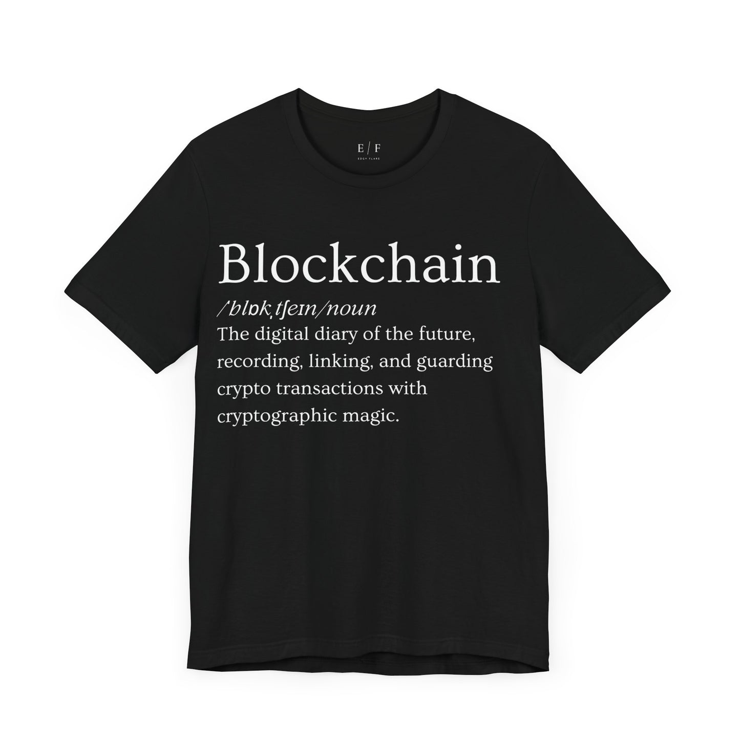 Blockchain Funny Crypto Definition Premium Tshirt