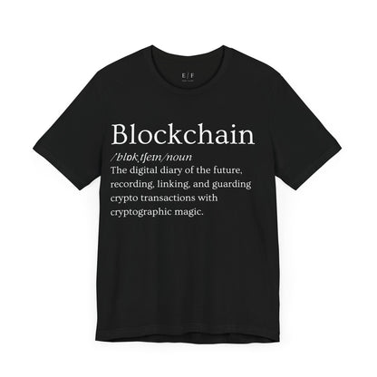 Blockchain Funny Crypto Definition Premium Tshirt