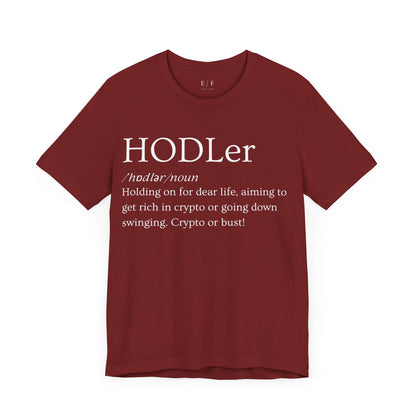 HODLer Funny Crypto Definition Premium Tshirt