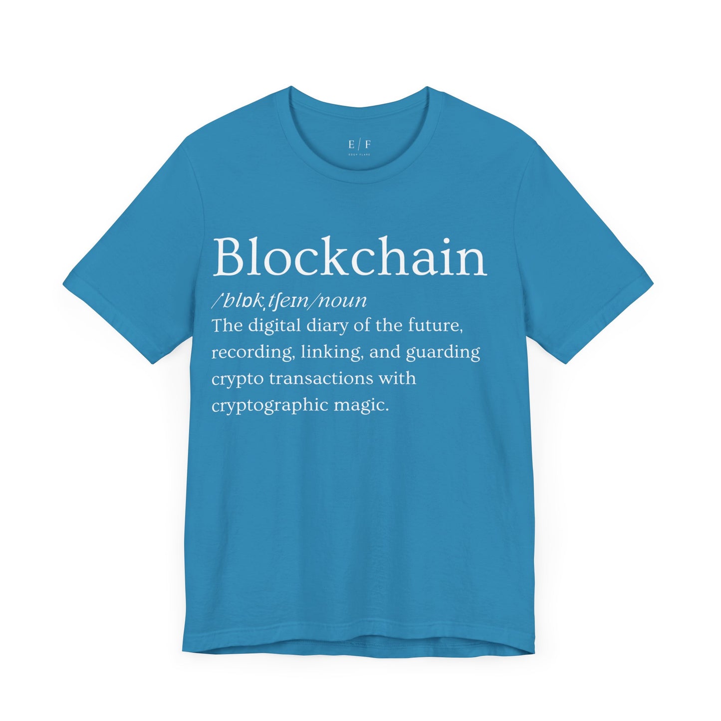 Blockchain Funny Crypto Definition Premium Tshirt